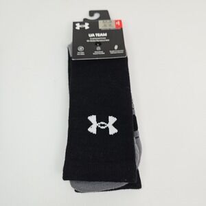 Under‎ Armour UA Team Crew Socks Black activewear Men's 8.5-13